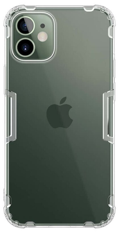 Прозрачный силиконовый чехол Nillkin Nature для iPhone 12 mini прозрачный