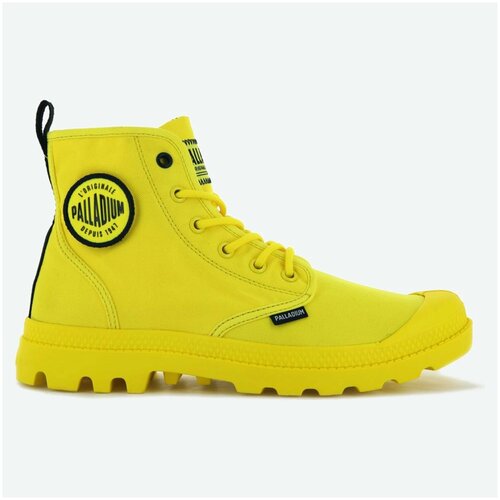 фото Ботинки женские palladium pampa smiley change 77221-736 высокие желтые (37)