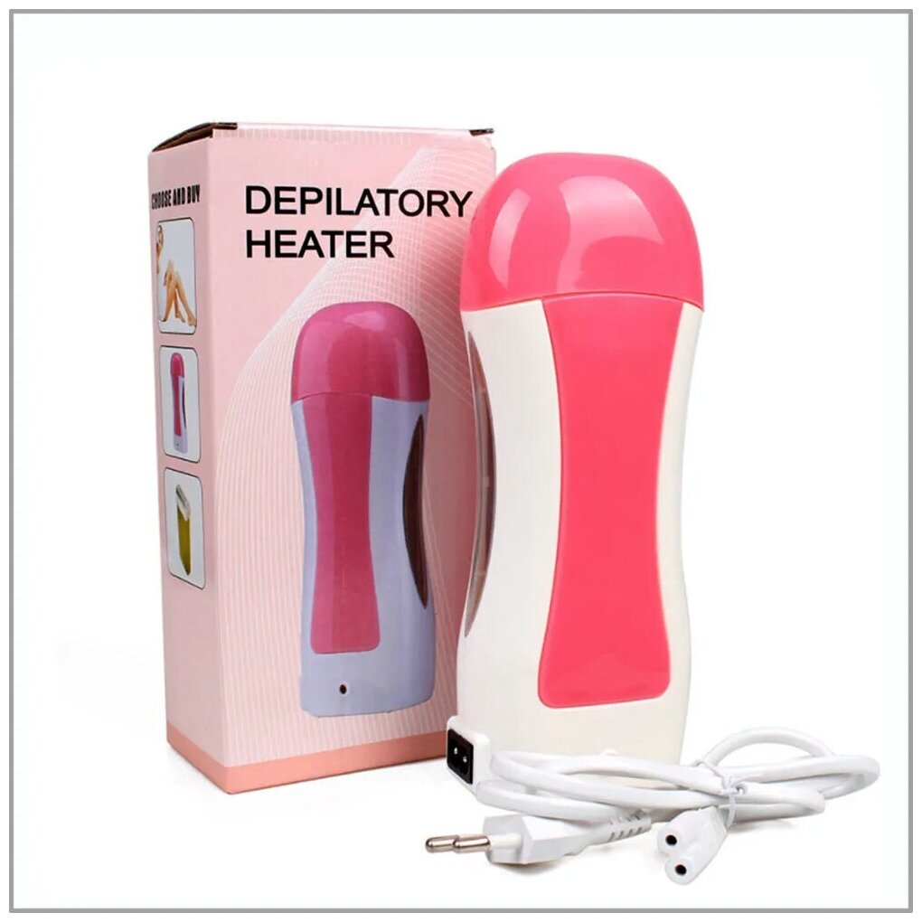 Воскоплав картриджный Depilatory Heater розовый