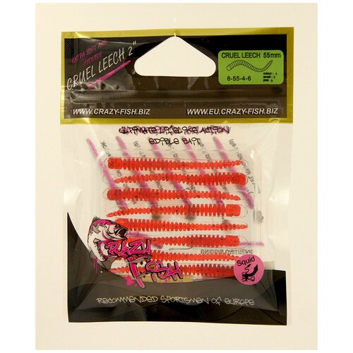 Приманка силиконовая Crazy Fish Cruel Leech 2
