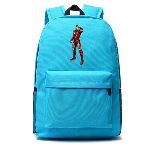 Рюкзак Железный человек (Iron man) голубой №1 рюкзак iron man железный человек синий 1
