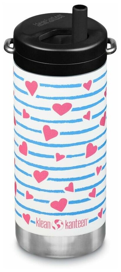 Термокружка Klean Kanteen TKWide Twist Cap 12oz (355 мл) Heart Stripe