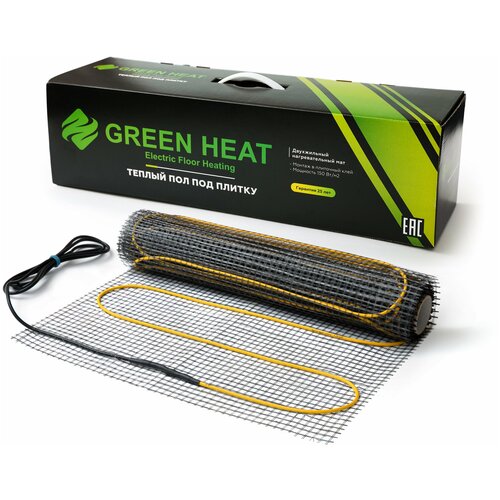 Тонкий теплый пол под плитку 25 м2 Green Heat 4480₽