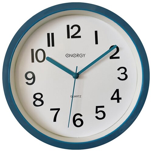 фото Часы настенные кварцевые energy модель ес-139 синие (102261)