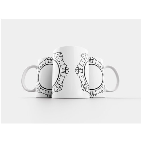 фото Кружка "рамка, чернить, арт деко" 320 мл lotsprints