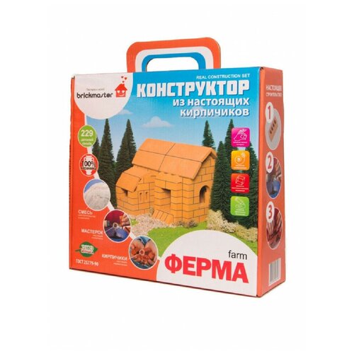 Конструктор из кирпичиков Ферма 229 деталей, BRICKMASTER конструктор brickmaster 207 ферма 229 дет