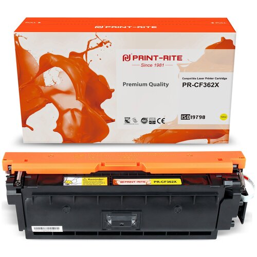 Print-Rite Картридж совместимый ПринтРайт Print-Rite PR-CF362X CF362X желтый повышенной емкости (High Yield) картридж лазерный trhglaypu1j pr cf363x для hp m552dn m553dn m553n m553x 9500k пурпурный