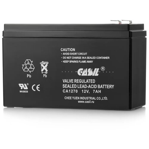 Батарея для ИБП CASIL CA1270 (12 В / 7 Ач, F2) для ИБП, охранных систем, детских машинок
