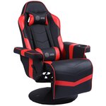 Кресло игровое Cactus CS-CHR-GS200BLR черный/красный сиденье черный/красный эко. кожа металл подст. дл - изображение