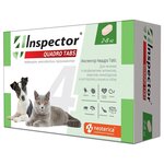 Inspector таблетки от блох и клещей Quadro Tabs от 2 до 8 кг для собак и кошек - изображение