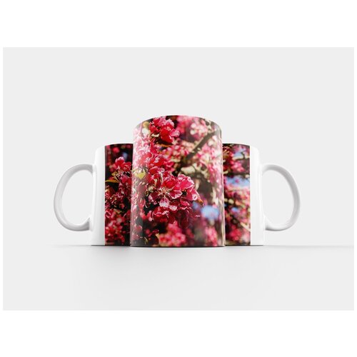 фото Кружка "декоративная вишня, красный, цвести" 320 мл lotsprints