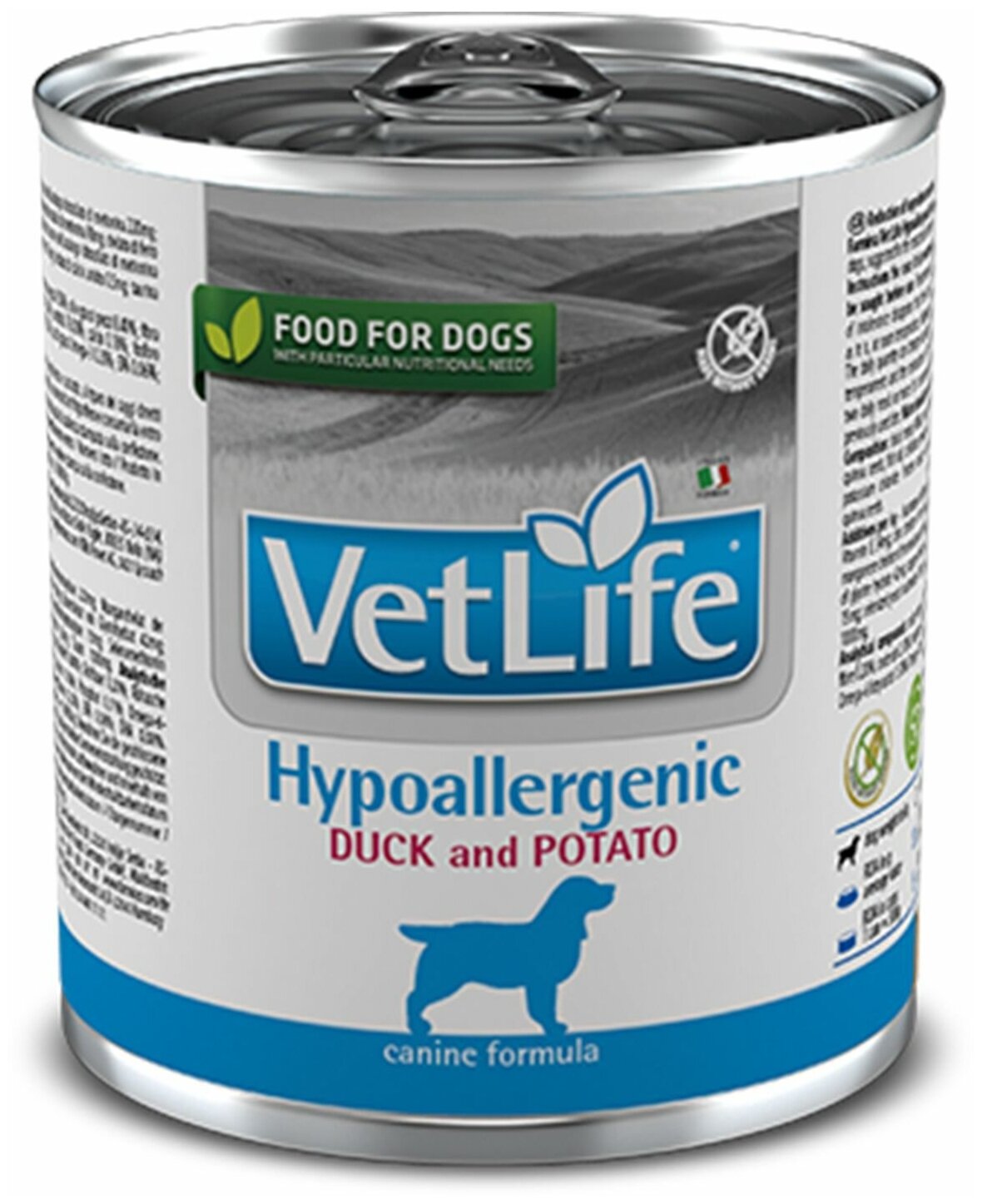 Влажный корм Farmina Vet Life Hypoallergenic для собак, утка с картофелем, 300 г, 1 шт.