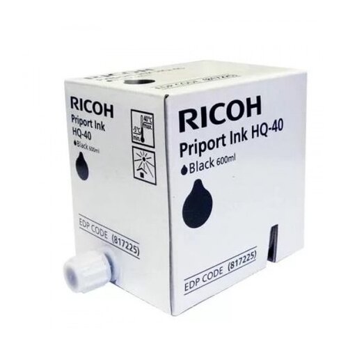 Чернила Ricoh 817225, 36000 стр, черный чернила ricoh type hq40 black 817225