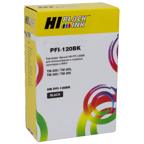 Картридж Hi-Black HB-PFI-120BK для Canon TM-200/205/300/305, черный