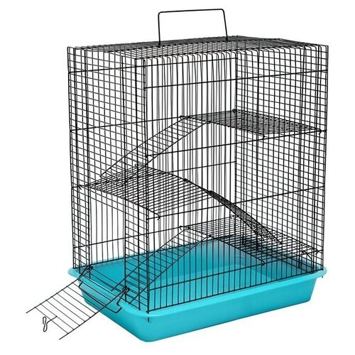 Дарелл ECO Клетка ECO Хома 3 этажа для грызунов металл красный 33х24х38 см