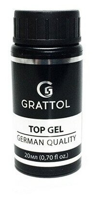 Grattol, No Wipe Top Gel Mirror - топ без липкого слоя, 20 мл