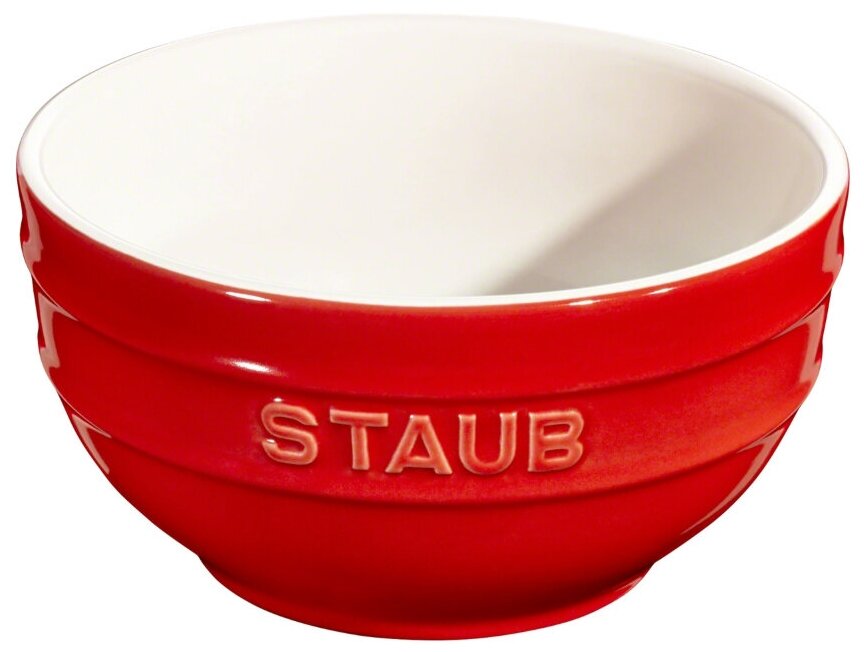 Миска Staub Ceramic 14см, цвет вишневый - фото №1