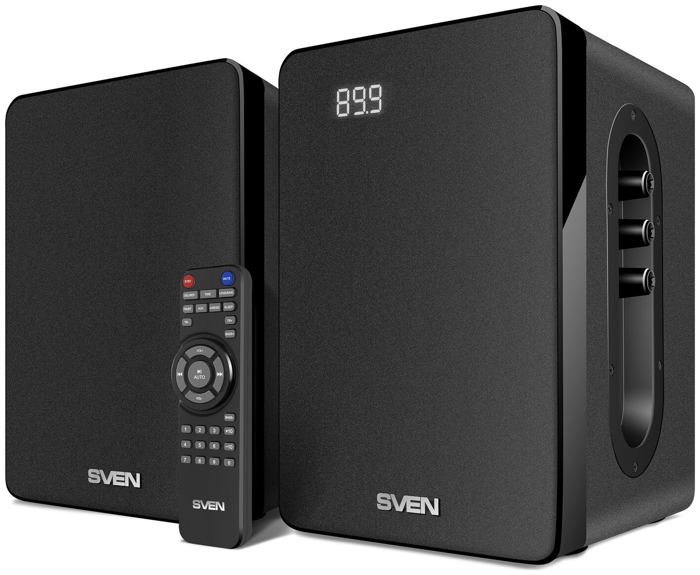 Колонки Sven SPS-710 Black 2x20W дерево Bluetooth SD FM Usb Пду .