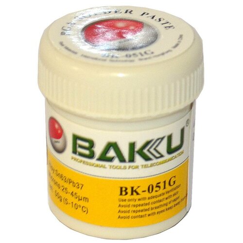 Паста паяльная BAKU BK-051G паста паяльная baku bk 30g 30 гр