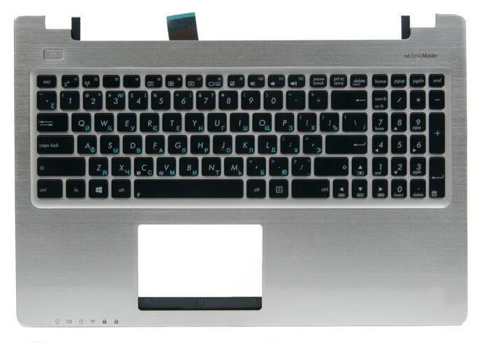 Клавиатура для Asus K56 TopCase серебро p/n: 90R-NUH1K1L80Y