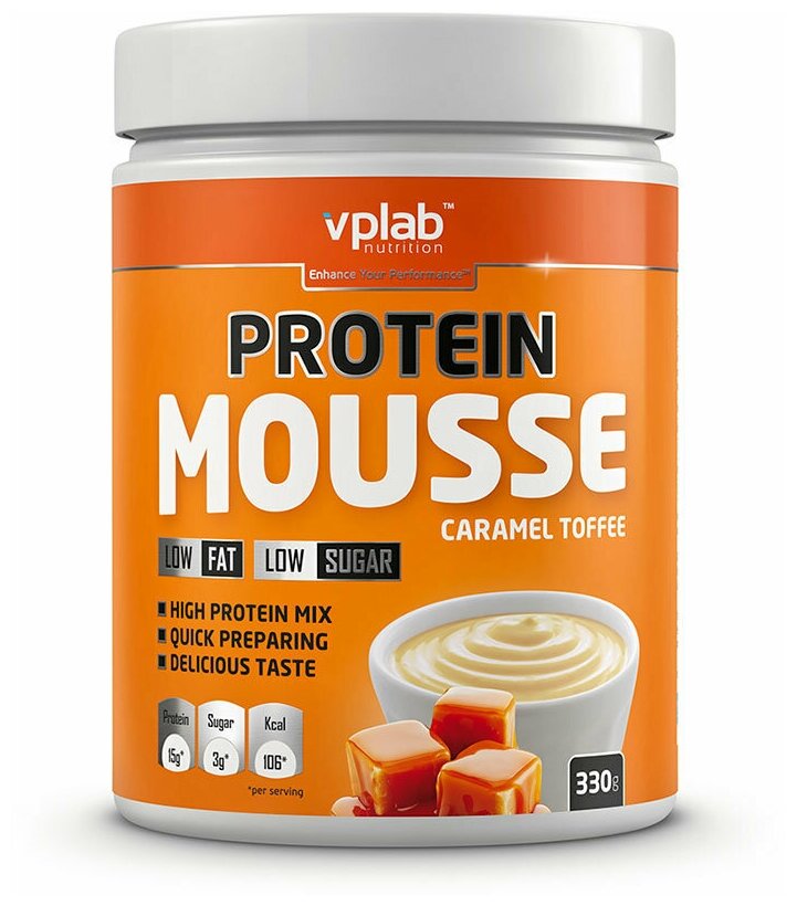 Протеин vplab Protein Mousse (330 г) Карамель