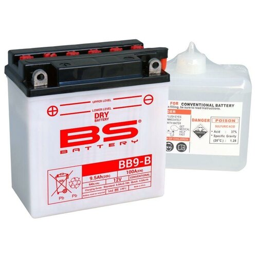 Аккумулятор мото BS-BATTERY BB9-B (YB9-B)