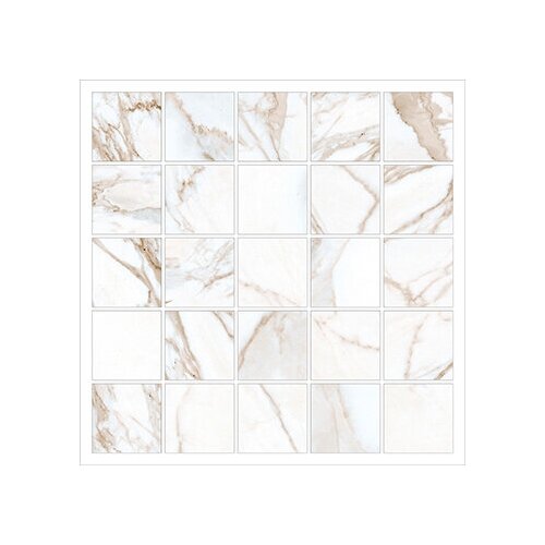 Kerranova Marble Trend Мозаика K-1001/MR/m14/30,7x30,7 Calacatta