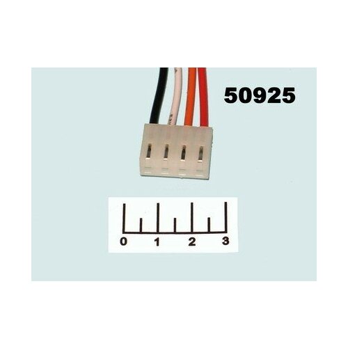 Разъем 4pin гнездо MHU-04 на проводе 30см (22AWG)