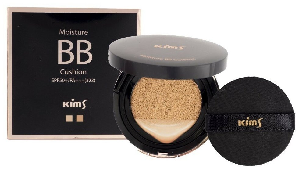 BB-Кушон Kims Moisture BB Cushion (SPF50+/PA+++) (#23, светло-бежевый), 15 г х 2