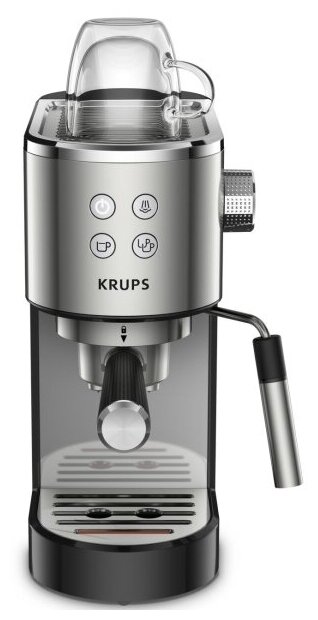 Кофеварка рожковая Krups Virtuoso XP442C11, черный/нержавеющая сталь - фотография № 2