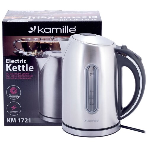 Электрический чайник Kamille KM-1721 17 л Серебристый 221900₽