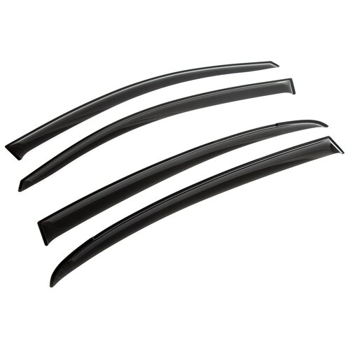 Дефлекторы окон Rival Premium для Kia Rio IV седан 2017-н.в., листовой ПММА, 4 шт., 32803003