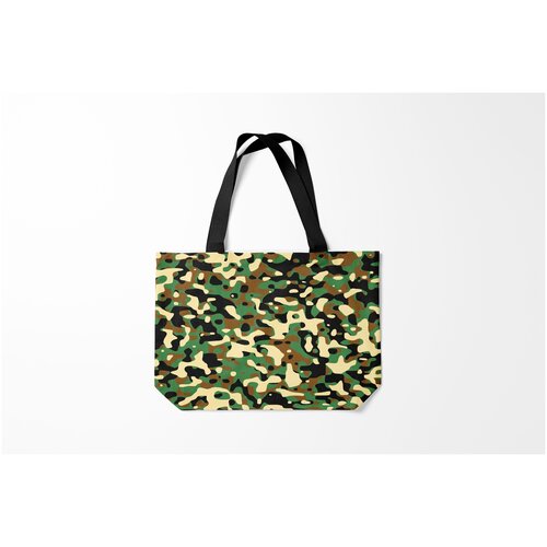 фото Сумка-шоппер / 46х35 см / популярные иллюстрации / текстуры камуфляж burnettie