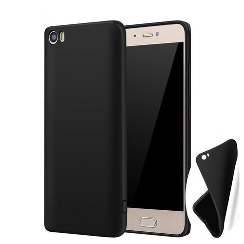 фото Силиконовая накладка тонкая 0.33 мм для xiaomi redmi note 4x черный opt-mobile