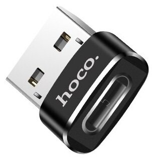 Переходник с USB-A на Type-C, HOCO, UA6