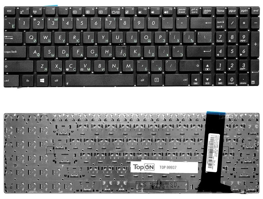 Клавиатура для ноутбука Asus G56 N56 N76 pn NJ8 9ZN8BSQ10R 9ZN8BBQG0R 880₽