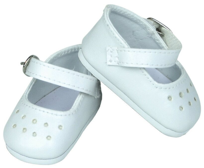 Petitcollin White shoes (Белые туфли для кукол Минуш 34 см)