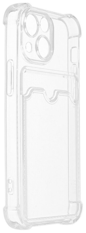 Чехол LuxCase для APPLE iPhone 13 Mini TPU с картхолдером 1.5mm Transparent 63509 - фото №6