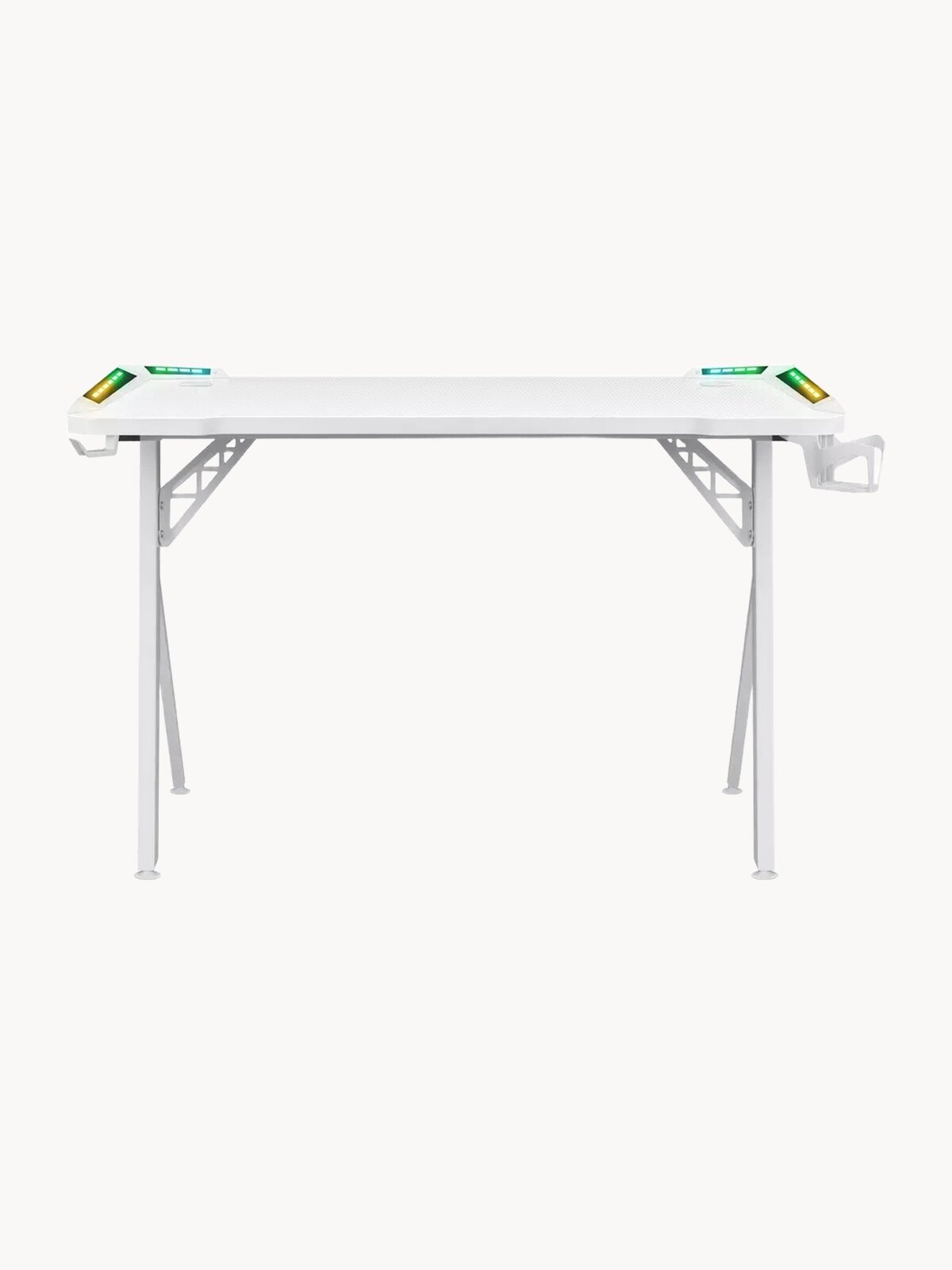 Игровой стол Defender Foton RGB подтсветка белый