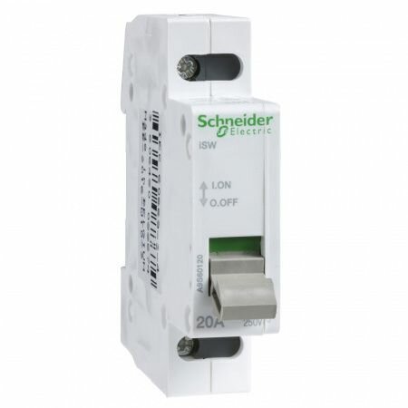 Выключатель нагрузки 1P 20A Acti 9 iSW A9S60120 Schneider Electric - фотография № 3