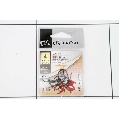 фото Крючки kamatsu №4 10шт в упаковке optbaza