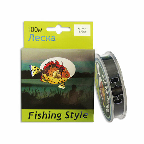 фото Леска fishing style rl2911 0.18mm тест 2.72кг 100m