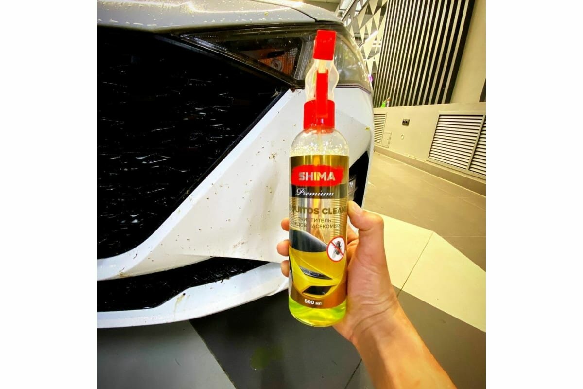 Очиститель кузова автомобиля и стекол от насекомых SHIMA MOSQUITOS CLEANER 500 мл. Art: 4631111103449