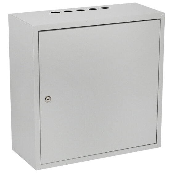 фото Шкаф 500х500х220мм светло-серый с монтажной платой без реек 17-008 Элма ЩПН-з 552