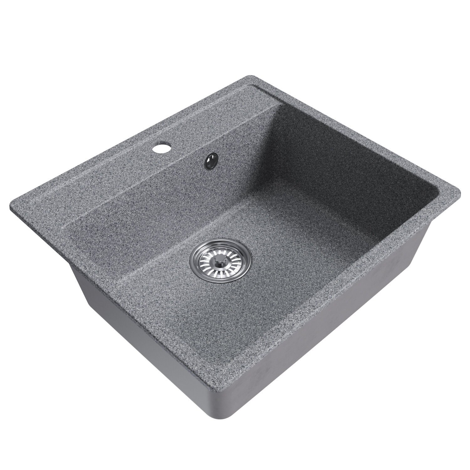 Мойка кухонная Mixline ML-GM15 56х50 см, антрацит - фото №1