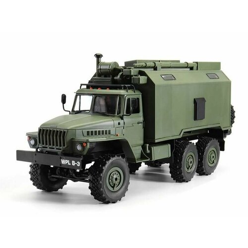 Конструктор WPL Советского военного грузовика *Урал* 4WD 2.4G масштаб 1:16 - WPLB-36K передняя защитная сетка для радиоуправляемого грузовика tamiya для радиоуправляемого грузовика scania r620 1 14 r470 тракторный прицеп