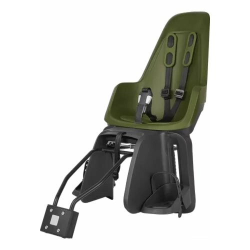 Детское кресло с креплением на багажник/раму Bobike One Maxi Frame Зелено-черный