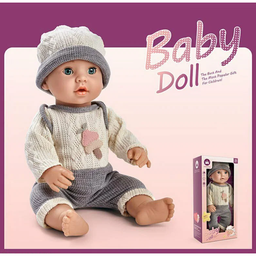 Кукла - пупс BABY DOLL в коробке для девочек, дочки-матери, кукла ребенок 40см, W16T-03A berjuan кукла пупс спящий baby dormilon 40см