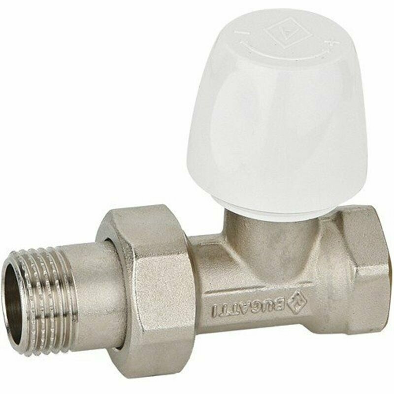 фото Вентиль прямой ручнной регулировки 1/2" для алюминиевого радиатора