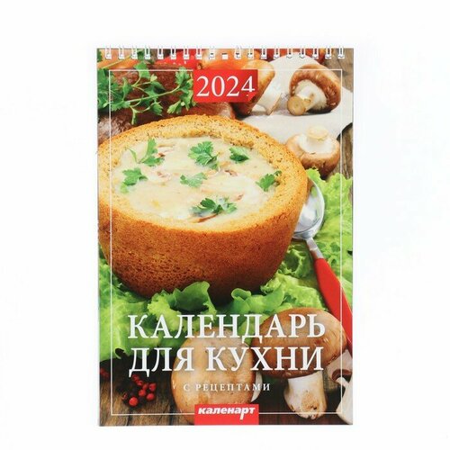 Календарь на пружине без ригеля Кухонный. Рецепты 2024 год, 17х25 см буксус вечнозеленый самшит 17х25 30 см